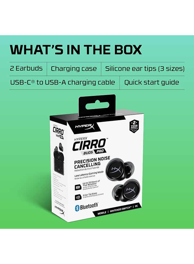 HyperX Cirro Buds Pro Wireless Gaming Earphones (Black)