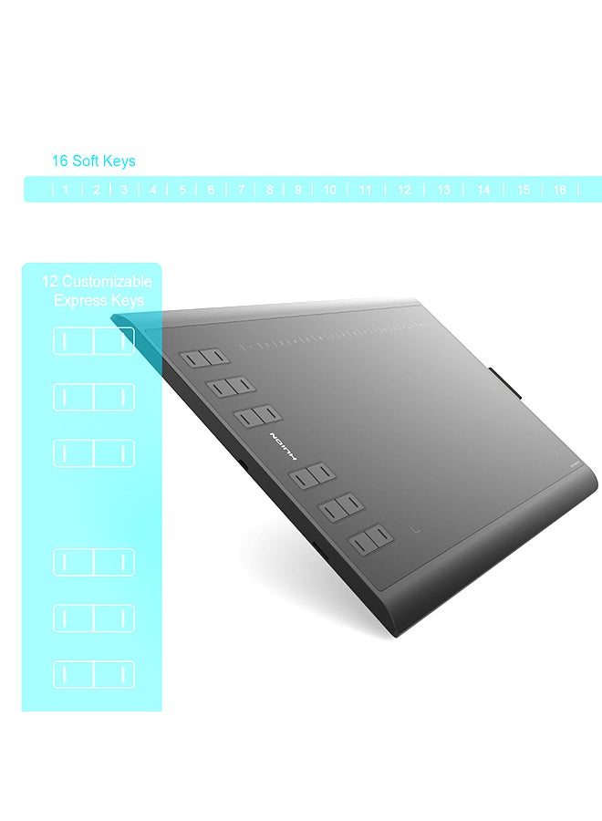New 1060 Plus Graphic Tablet Black