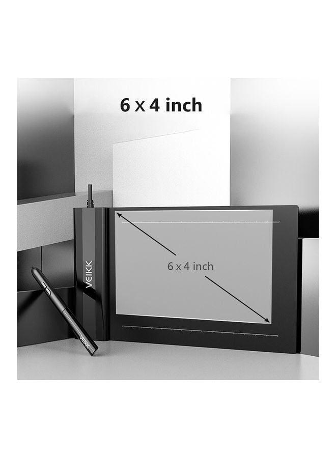 Professional Graphics Drawing Tablet Black