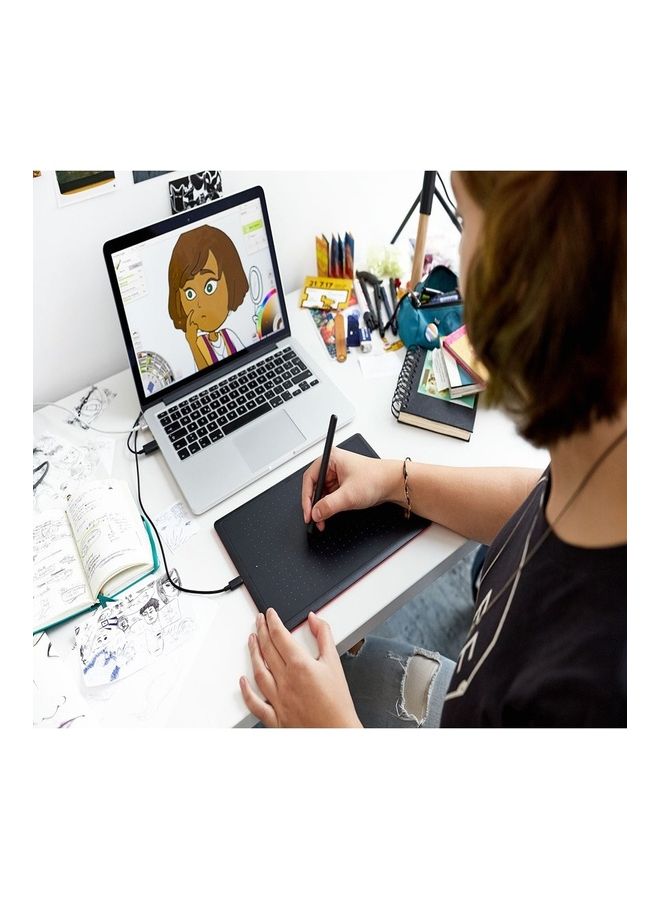 CTL-672-N Creative Pen Tablet With A Battery-Free Stylus Black