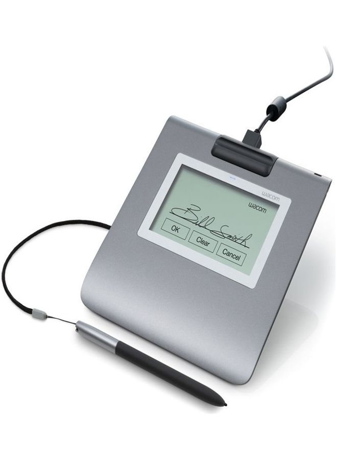 STU-430 4.5-Inch Monochrome LCD Signature Pad With A Battery-Free Stylus Grey