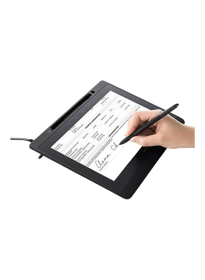 10.1-Inch Full HD Resolution Interactive Pen Display Signature Tablet With Professional Software And Remote Support Black