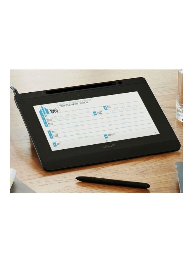 10.1-Inch Full HD Resolution Interactive Pen Display Signature Tablet With Professional Software And Remote Support Black