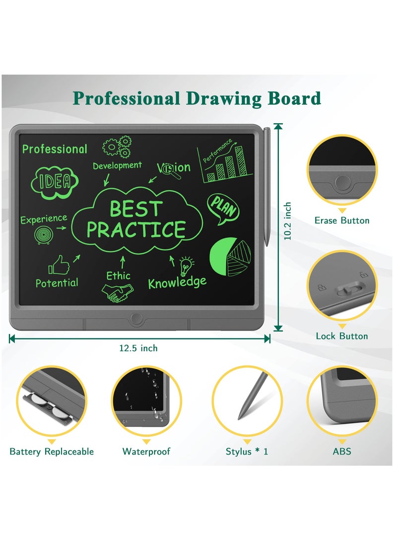 LCD Writing Tablet for Adults And Kids, 15 inch Drawing Writing Scribble Boards Writing Board, Good for Educational Learning Office Communication Tool, Office Memo Boards, Message Boards