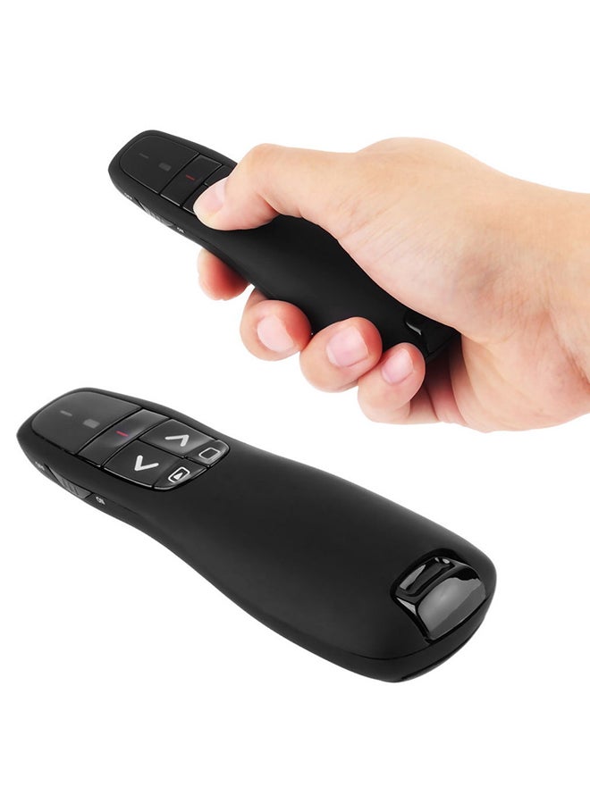 2.4Ghz Wireless Presenter With Laser Pointer Pen Black