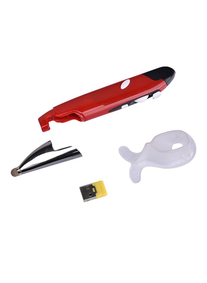 2.4Ghz USB Wireless Optical Pointing Pen Red