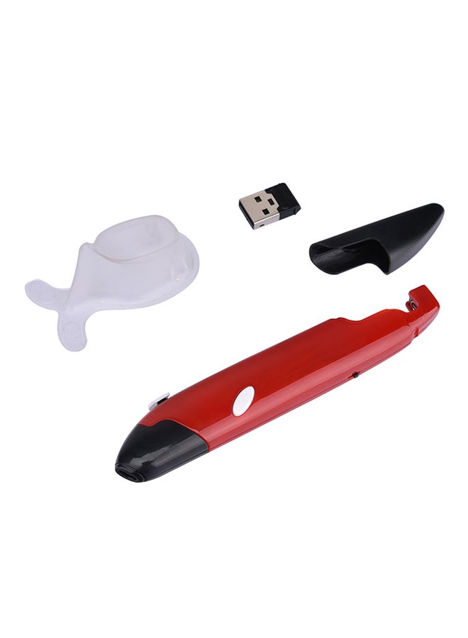 2.4Ghz USB Wireless Optical Pointing Pen Red