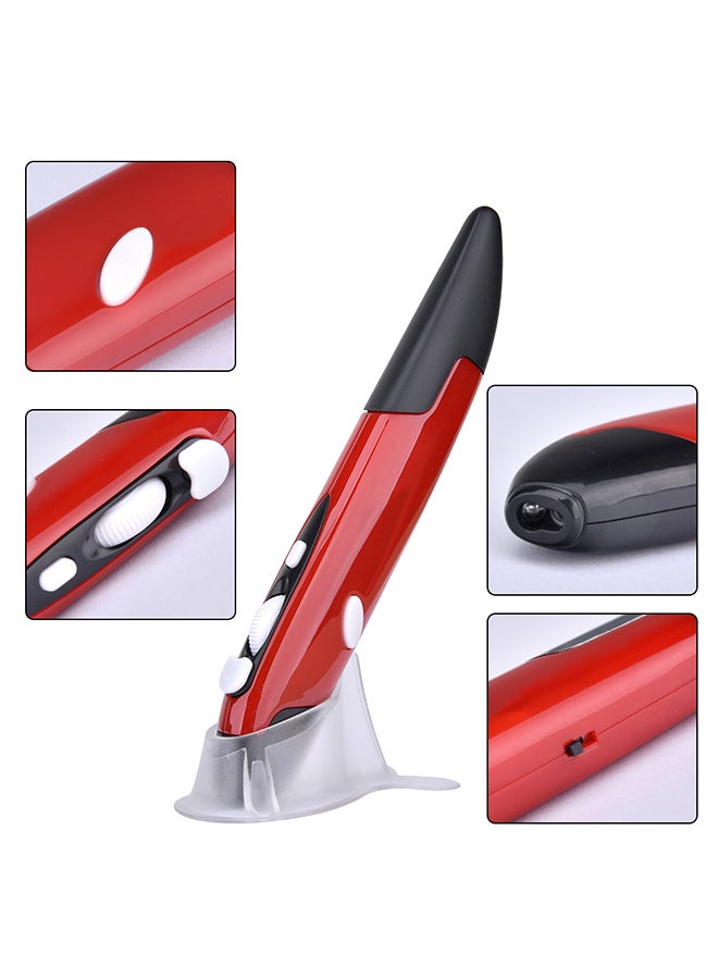 2.4Ghz USB Wireless Optical Pointing Pen Red