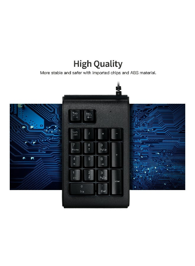 USB Wired Mechanical Keyboard Black