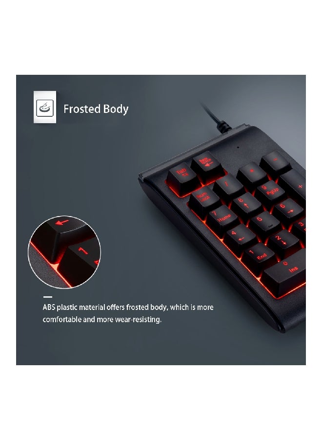 USB Wired Mechanical Keyboard Black