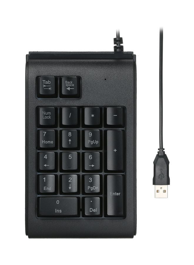 USB Wired Numeric Keypad Black