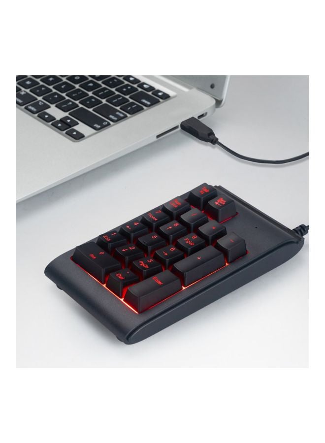 19 Keys Numeric Keyboard Black