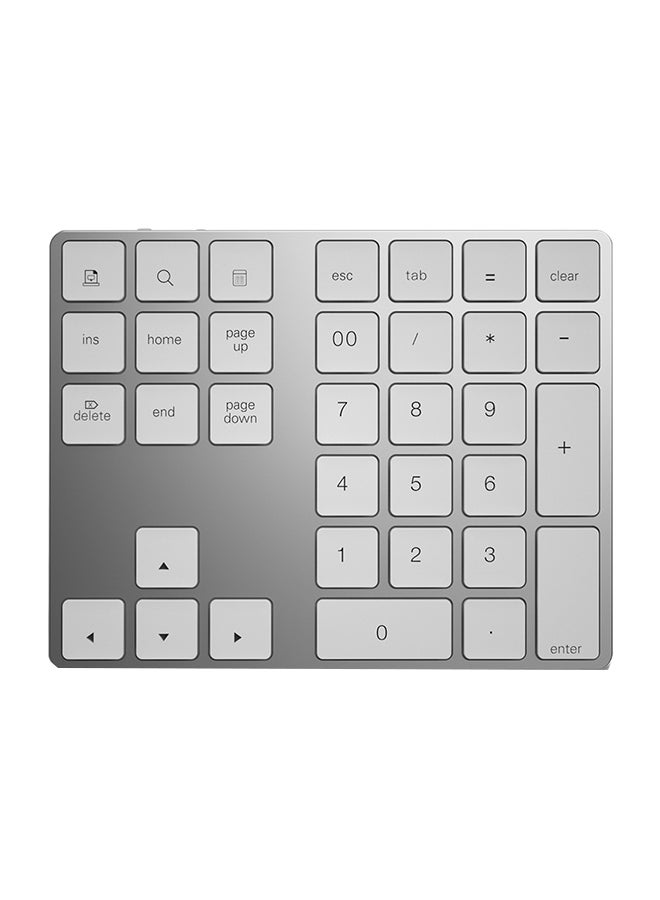 High Grade Wireless Numeric Keyboard Silver