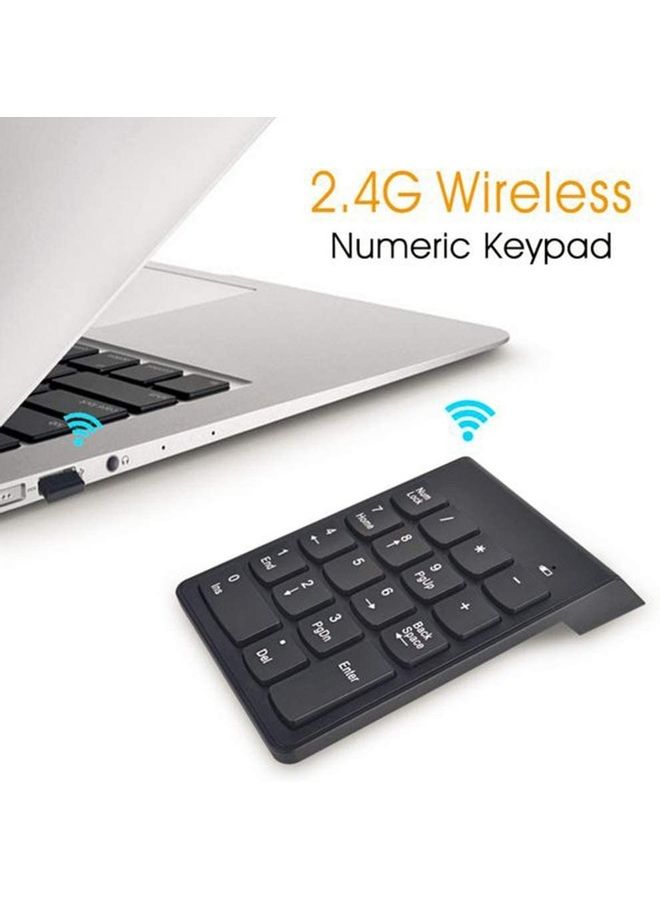 18 Keys 2.4G Wireless Numeric Keypad Black