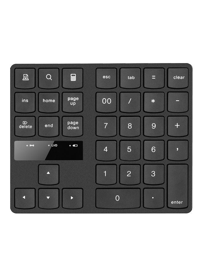 Portable Wireless Numeric Keyboard Black