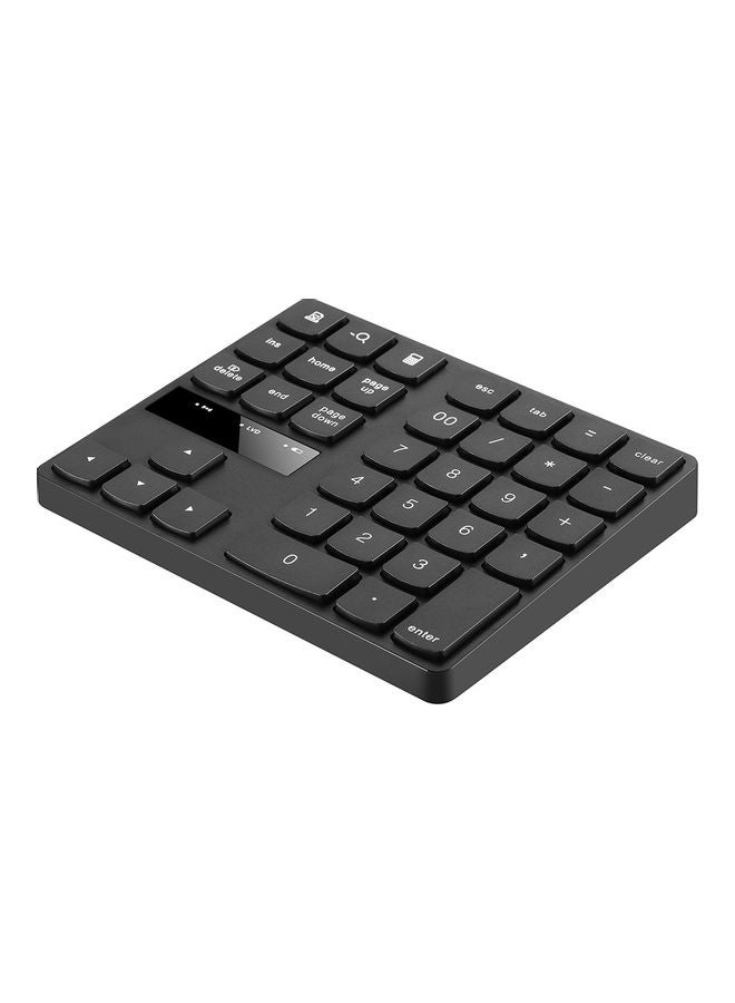 Portable Wireless Numeric Keyboard Black