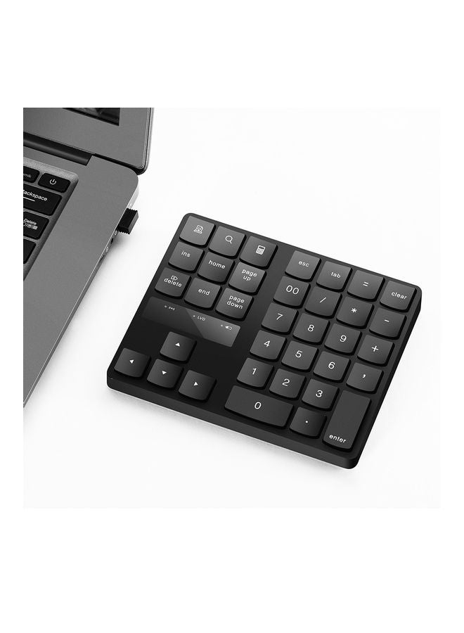 Portable Wireless Numeric Keyboard Black