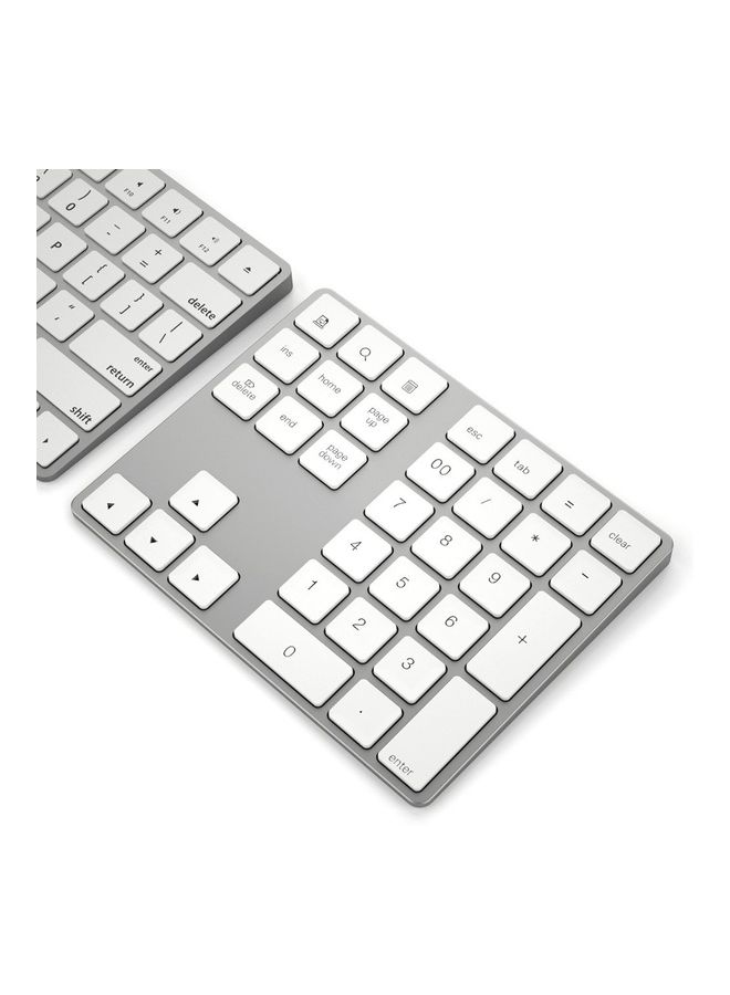 Aluminium  Wireless Numeric Keyboard Silver