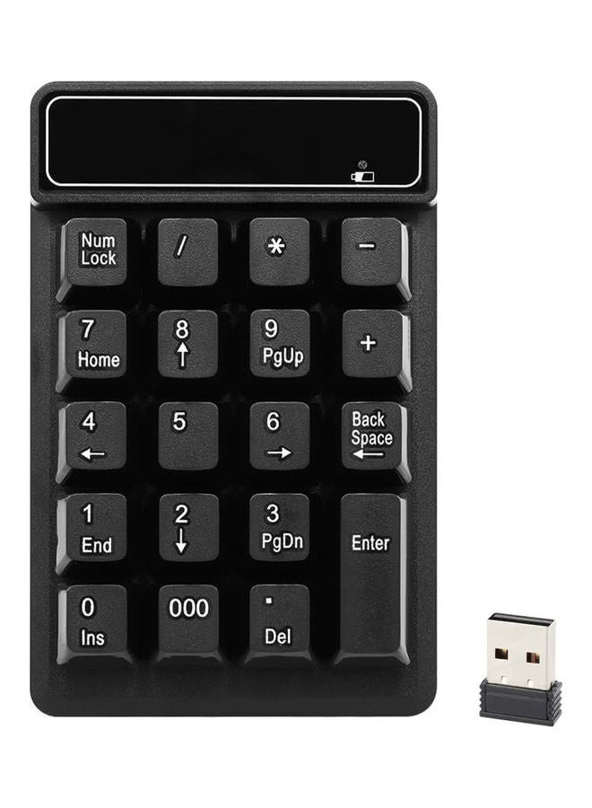 2.4Ghz Wireless Numeric Keypad Black