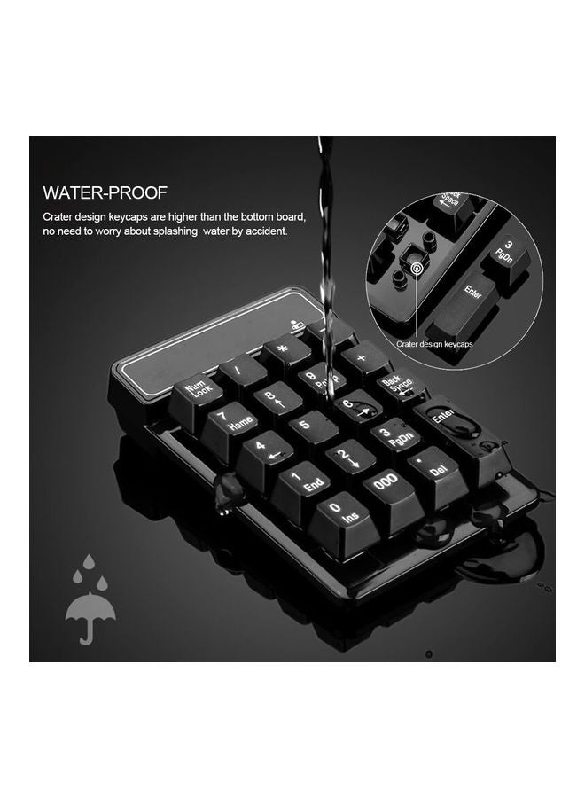 2.4Ghz Wireless Numeric Keypad Black