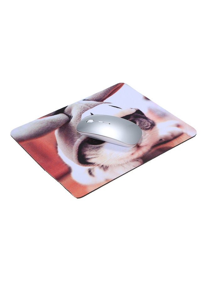 Anti-Slip Mouse Mat Rubber for Laptop Computer  Cat Pattern Multicolour