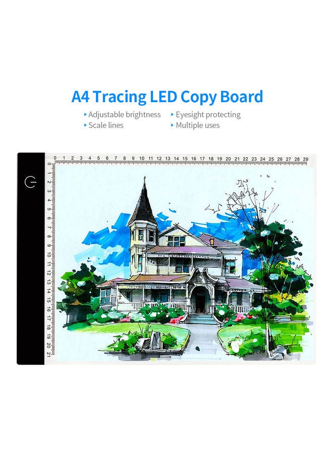 Portable A4 Tracing LED Copy Board Black