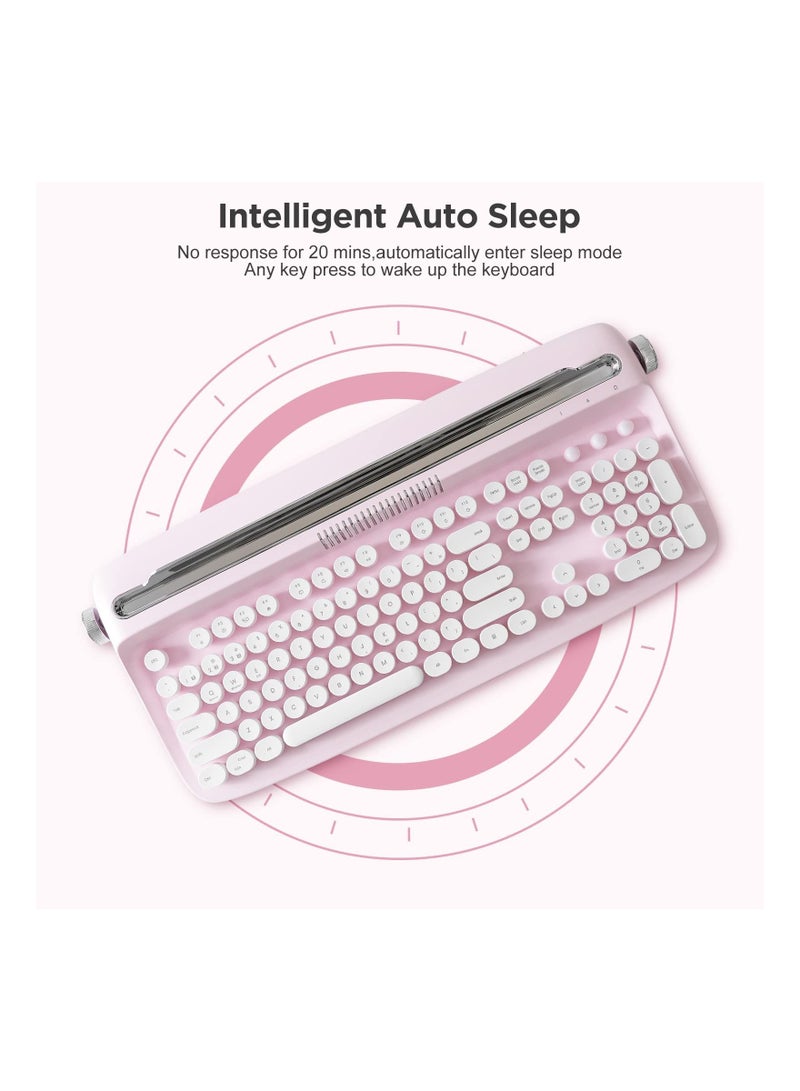 ACTTO Retro Wireless Bluetooth Typewriter Keyboard B503