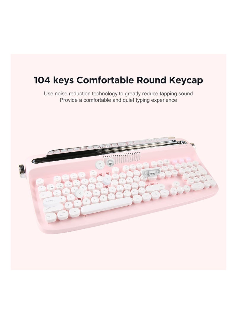 ACTTO Retro Wireless Bluetooth Typewriter Keyboard B503