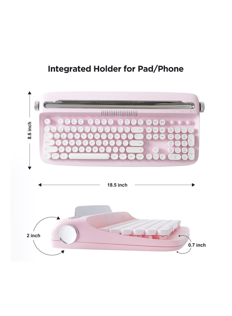 ACTTO Retro Wireless Bluetooth Typewriter Keyboard B503