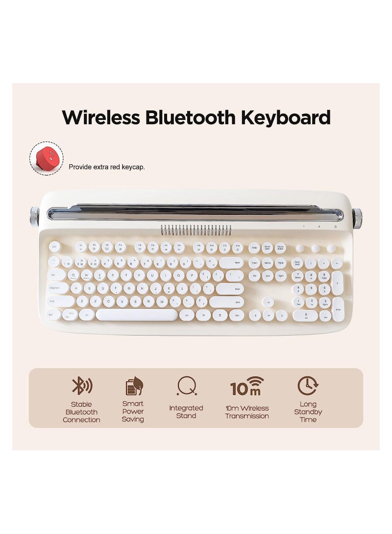 ACTTO Retro Wireless Bluetooth Typewriter Keyboard B503