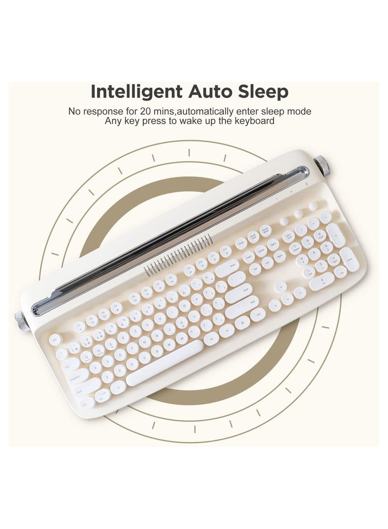 ACTTO Retro Wireless Bluetooth Typewriter Keyboard B503