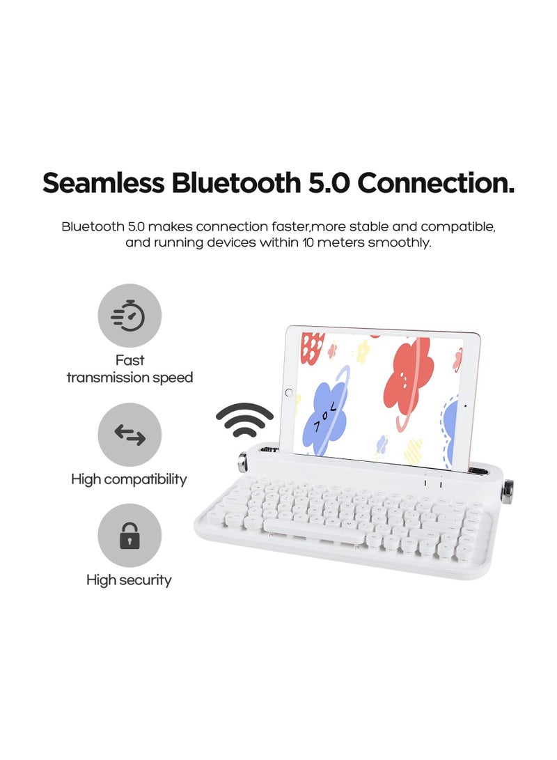 ACTTO Mini Wireless Bluetooth Typewriter Keyboard B305
