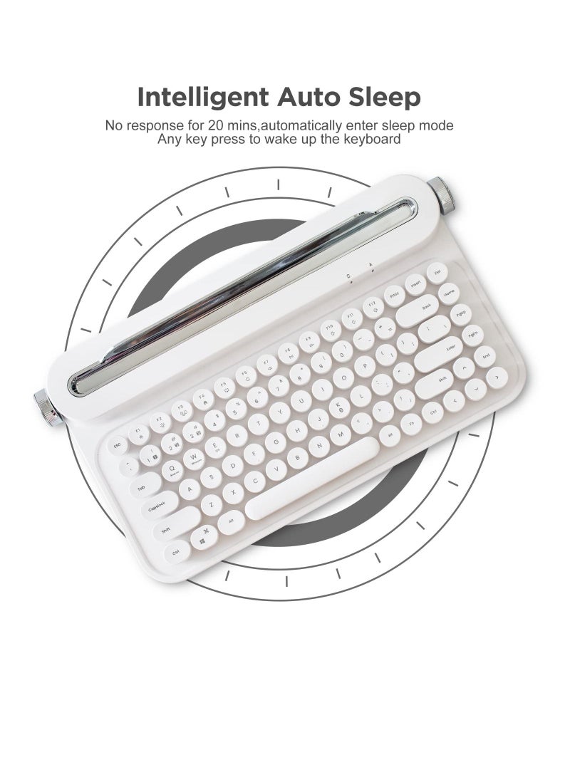 ACTTO Mini Wireless Bluetooth Typewriter Keyboard B305