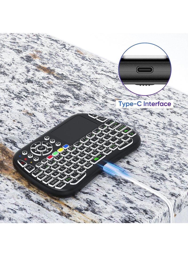 M9 2.4GHz Mini Wireless Keyboard Controller with Touchpad Mouse Combo for Google Voice Smart TV PC Phone  Pad and Android Project.