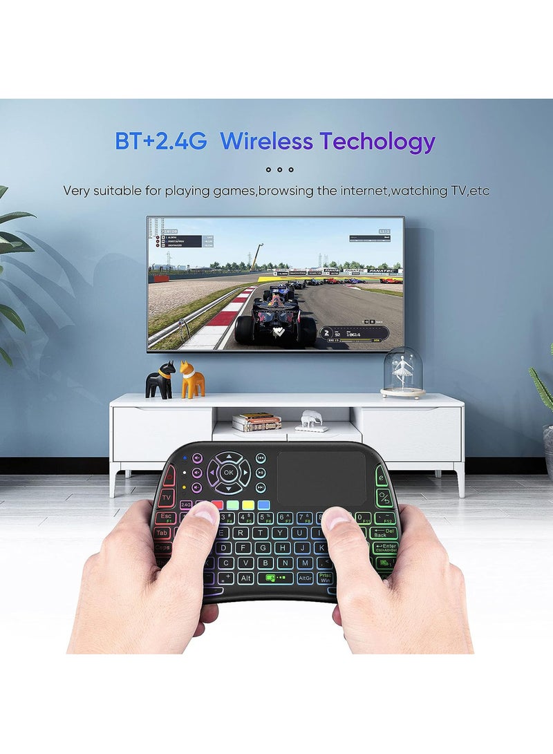 M9 2.4GHz Mini Wireless Keyboard Controller with Touchpad Mouse Combo for Google Voice Smart TV PC Phone  Pad and Android Project.