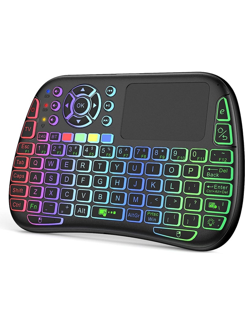 M9 2.4GHz Mini Wireless Keyboard Controller with Touchpad Mouse Combo for Google Voice Smart TV PC Phone  Pad and Android Project.