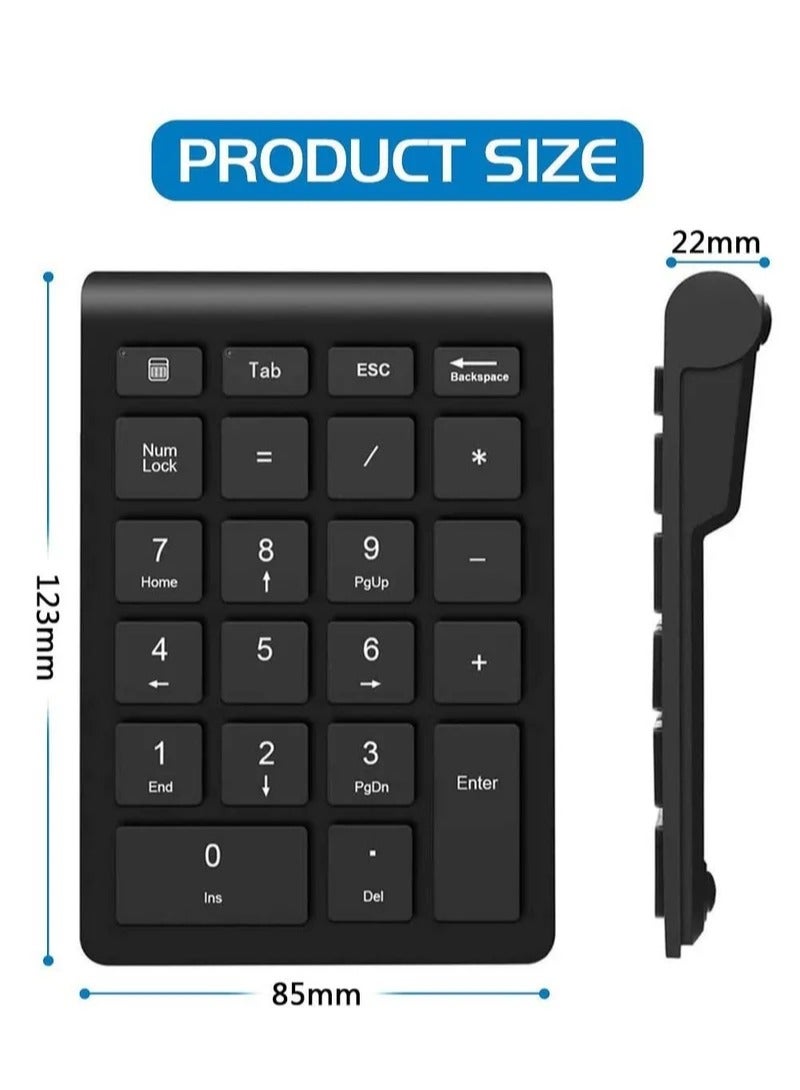 Wireless Number Pads Numeric Keypad 22 Keys