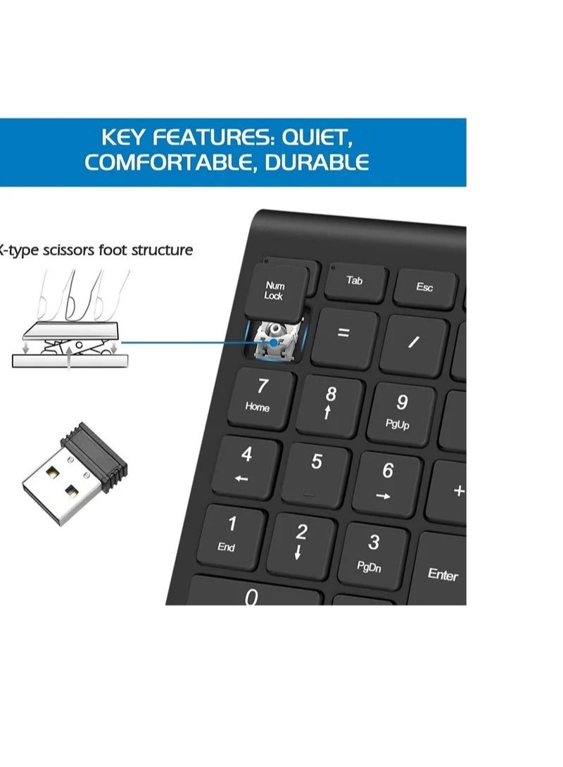 Wireless Number Pads Numeric Keypad 22 Keys
