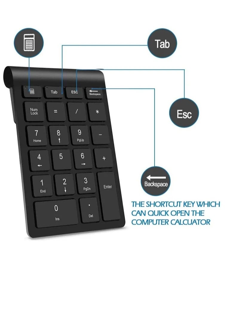 Wireless Number Pads Numeric Keypad 22 Keys