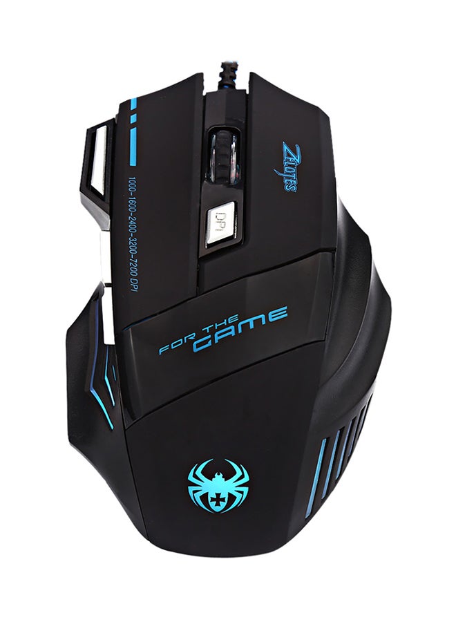 7-Button Backlight Optical Gaming Mouse Black