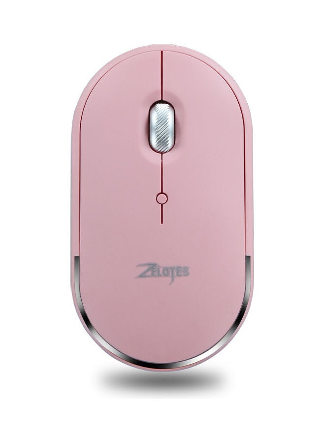 F11 Three Mode Bluetooth Mouse Pink