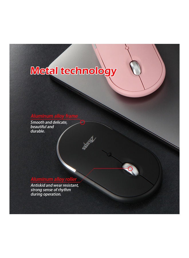 F11 Three Mode Bluetooth Mouse Pink