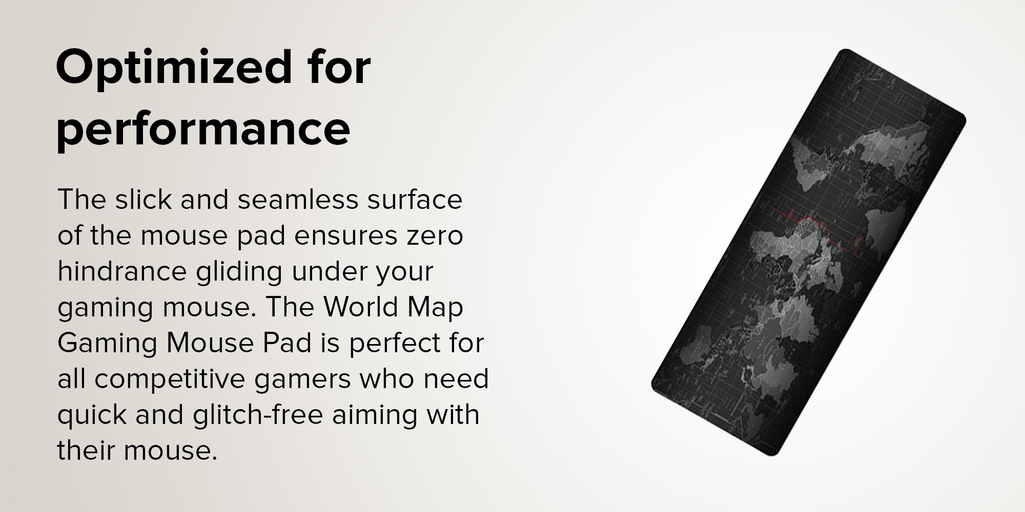 World Map Gaming Mouse Pad