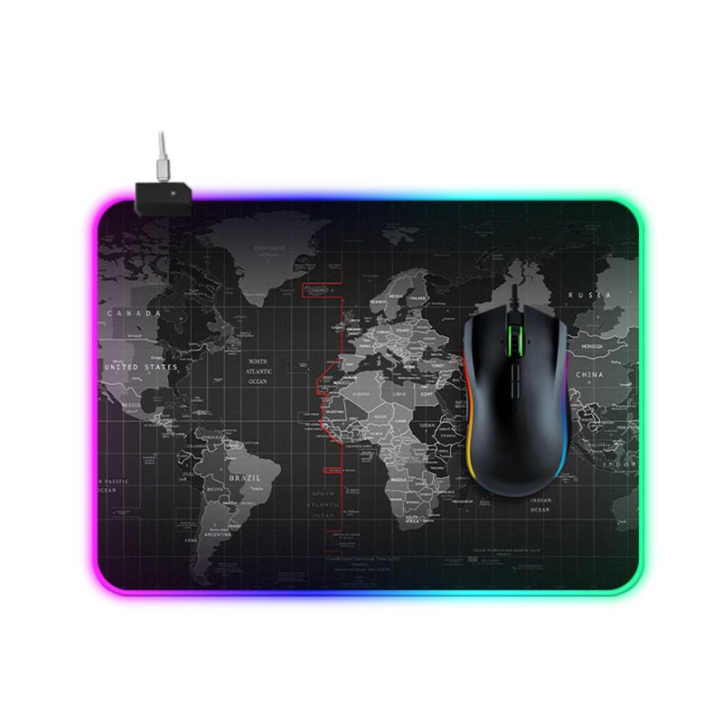 LEDs RGB Mouse Pad Gaming Extra Large Soft Extended Non Slip