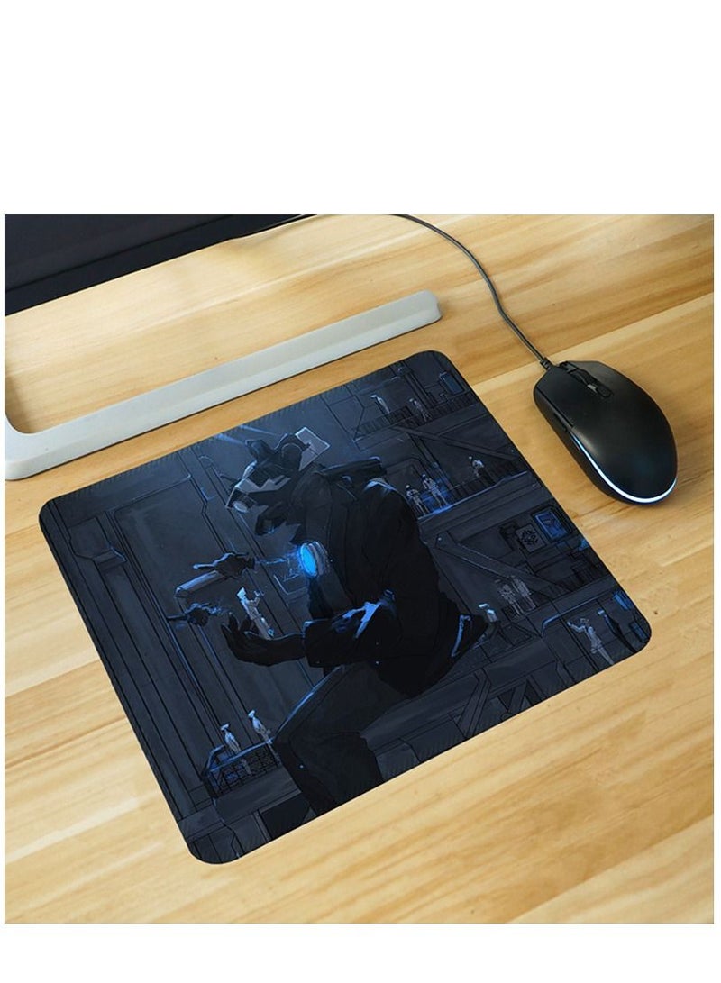 Skibidi Toilet Man Gaming Mouse Pad With Stitched Edges Extended Mousepad Superior Micro-Weave Cloth Non Slip Base Water Resist Keyboard Pad Desk Mat For Gamer Office Home（30X25X0.3Cm）