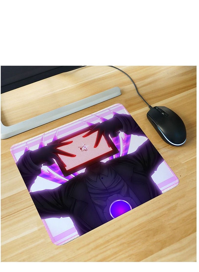 Skibidi Toilet Man Gaming Mouse Pad With Stitched Edges Extended Mousepad Superior Micro-Weave Cloth Non Slip Base Water Resist Keyboard Pad Desk Mat For Gamer Office Home（30X25X0.3Cm）