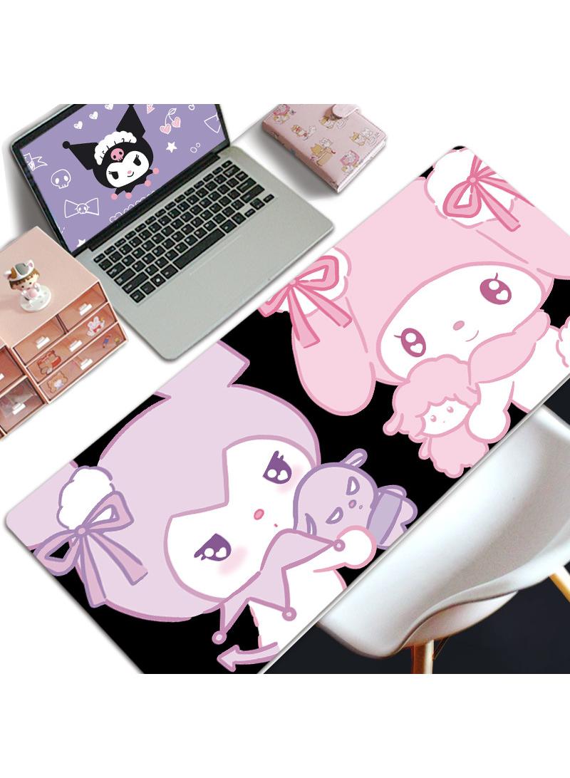 Kuromi Girls Gift Gaming Mouse Pad Extended Large Mat Desk Pad Stitched Edges Mousepad Long Mouse Pad And Non-Slip Rubber Base Mice Pad 800X300X4mm