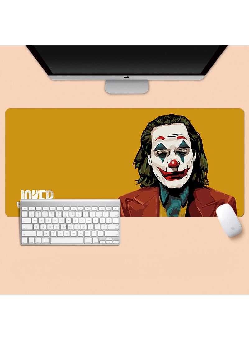 Joker Anime Movie Characters Gaming Mouse Pad Extended Large Mat Desk Pad Stitched Edges Mousepad Long Mouse Pad And Non-Slip Rubber Base Mice Pad 800X300X4mm