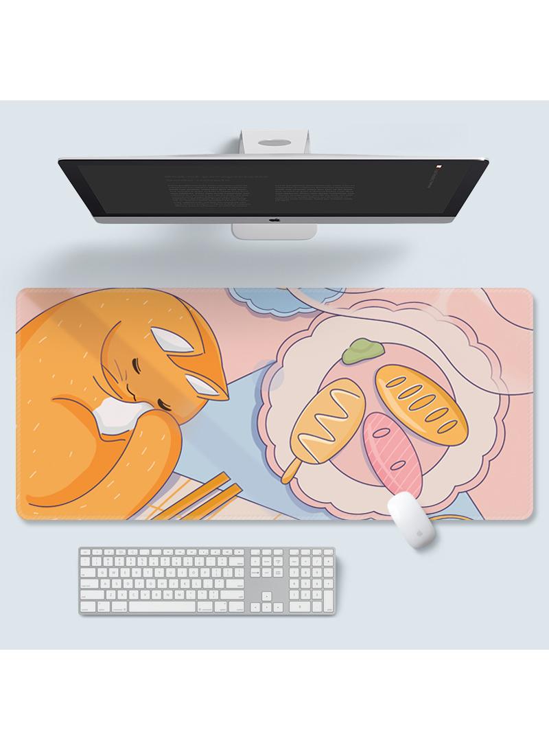 Large Anime Personality Gift Games Gaming Mouse Pad Extended Large Mat Desk Pad Stitched Edges Mousepad Long Mouse Pad And Non-Slip Rubber Base Mice Pad 900X400X3mm