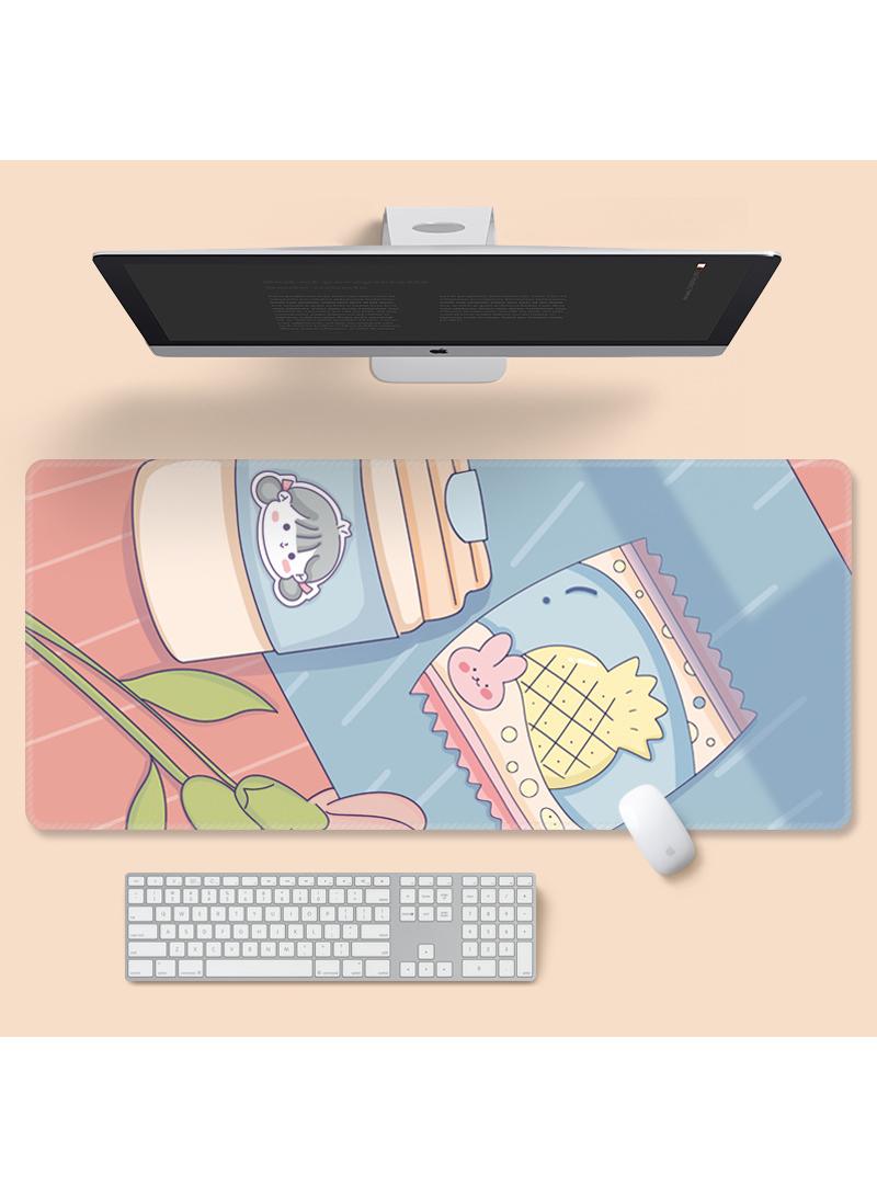 Large Anime Personality Gift Games Gaming Mouse Pad Extended Large Mat Desk Pad Stitched Edges Mousepad Long Mouse Pad And Non-Slip Rubber Base Mice Pad 900X400X3mm